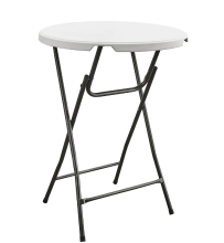 Koopmans Koopman Opvouwbare Bartafel   Wit, 80 cm Diameter, 110 cm Hoog