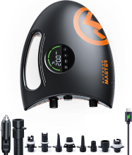 OutdoorMaster 20PSI Shark2S hogedruksupluchtpomp voor opblaasbare stand up paddleboards en boten