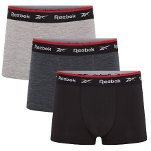 Reebok sportboxershort Redgrave zwart/antraciet/grijs gemêleerd M