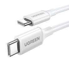 UGREEN USB 2.0 Type C M M datakabel wit 1 m compatibel met iPhone17/16/15 en andere telefoons
