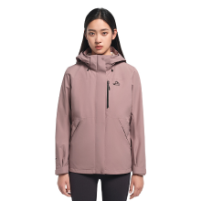 PELLIOT fleece gevoerde jas voor dames Kamperen Reizen Waterdicht Duurzaam   paars   maat S