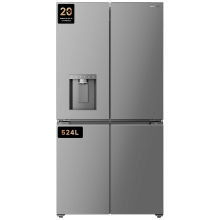 Dreame FizzFreshCube 90 4 deurs koel vriescombinatie – 524 L, SparklingBar, IceDUO, No Frost, Wi Fi, energieklasse E, MatteSilk Inox   DRC560WMXEEUP