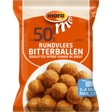 Mora rundvleesbitterballen   50 stuks