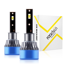 Roadsun H1 LED nevellamp, Plug and play installatie, ultraheld, 6000K, zuiver wit, IP68 waterdicht