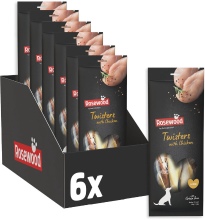 Rosewood Twisters Kip Kauwstaven voor Grote Honden 6 x 3 stuks