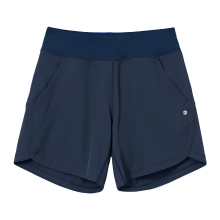 Willit dames zwemshort van 7 inch, UPF 50+, met hoge taille, binnenbroek en zakken, navy blauw, maat 40
