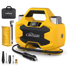 Carsun Heavy Duty Dubbele 30 Cilinder Luchtcompressor: Compact, Draagbaar & Hoge Prestaties – Ideaal voor Snelle SUV  & Camperbandenvulling