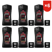 AXE douchegel Fine Fragrance Cherry Fizz   mini reisformaat 50 ml (6 pack)