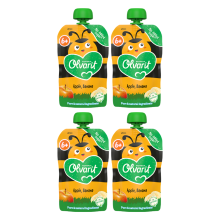 Olvarit knijpfruit appel & banaan 100 g*4