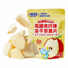Three Squirrels Blue Blue Snacks   Appelschijfjes met hoog voedingsvezelgehalte, bevroren en gedroogd / Naturel / 30 g