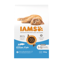 IAMS kattenvoer voor kittens oceaanvis 10 kg