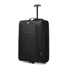 Kono Softshell lichte cabin koffer 53x36x18 cm met 2 wielen, luchtvaartgoedgekeurd handbagage voor Ryanair EasyJet BA