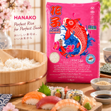 Hanako kortkorrelige japonica rijst 1 kg