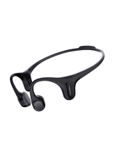 Mojawa Aerra sporthoofdtelefoon met beengeleiding, IP67 waterdichte workout oortelefoon, open oor, draadloos Bluetooth met microfoon, veilig en comfortabel voor hardlopen en fietsen, zwart