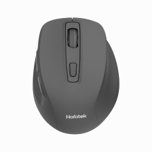 HOFOTEK HOFOTEC M308 2,4 GHz stille muis voor op kantoor   instelbare DPI met meerdere niveaus, ergonomisch, zwart, geschikt voor zakelijk gebruik, compatibel met meerdere systemen