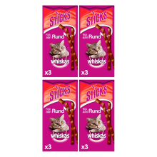 Whiskas kattensnacks rundvleessmaak 3 x 6 g * 4