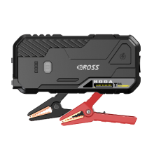 CAROSS 800 A 12 V Compacte Jumpstarter, Zwart, 10000 mAh Lithiumbatterij, Vonkvrij Ontwerp en Bescherming tegen Omgekeerde Polariteit, Boost functie, QC 18 W Snelladen, Beschermhoes Inbegrepen