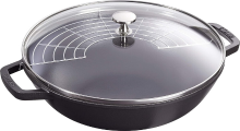 STAUB gietijzeren wokpan   30 cm, grafiet/grijs