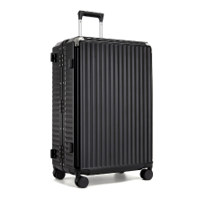 Kono 28 inch ritsloze aluminium frame pc hardshell koffer met TSA slot, bekerhouder en telefoonhouder voor familievakanties