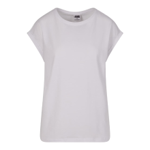 Urban Classics dames T shirt met verlengde schouders wit XS