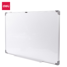 Deli Premium Magnetic Whiteboard 1200 x 1800 mm   Zilveren frame, ideaal voor thuiskantoor en studeerkamer, 1 stuk