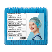 YIJINCHAN wegwerp haarelastiekjes, blauw (100 stuks/verpakking)