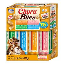INABA Bites hondenhapjes meerverpakking met 4 kipvarianten 16 stuks