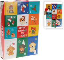 Koopmans Koopman Honden Speelgoed Adventskalender Set   12 stuks, Kerstontwerp