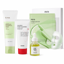 Beauty of Joseon K Beauty Zomer Kalmerende & Hydraterende Set – Reiniger, Serum, Gelcrème & 10 Sheetmaskers