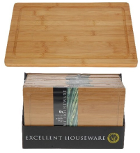 Excellent Houseware Bamboe Snijplank   37 x 25 cm, Natuurlijk