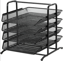 Senhoglb 4 laags A4 mesh intray, zwart, jaarwisselingssale, top cadeausuggesties