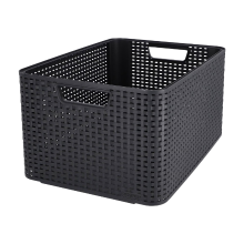 Curver Style opbergmand L   30 L   antraciet   premium opbergoplossing, duurzaam kunststof, moderne huisopbergorganisatie