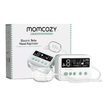 Momcozy elektrische neusaspirator voor baby's   elektrische neuszuiger met 9 zuigstanden, nachtlampje, kinderliedjesfunctie en siliconen opzetstukken van voedselkwaliteit