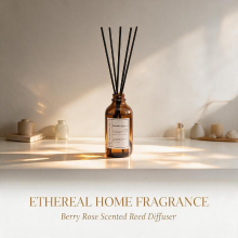 Zooly Slim flesje met reeds, Berry Rose, 120 ml, 1 stuk