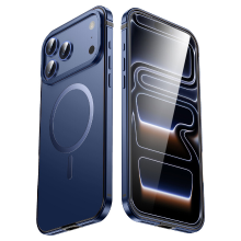 IM CHEN iPhone 18 Pro hoesje, Compatibel met 17pro legeringframe, Originele kleur, MagSafe magnetische versie, Blauw, 1 stuk