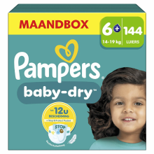 Pampers Baby Dry Luiers Maat 6+ – Maandbox 144 Luiers