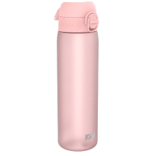 ION8 waterfles, 500 ml/18 oz, lekvrij, eenvoudig te openen, veilige vergrendeling, vaatwasserbestendig, BPA vrij, hygiënische flip dop, draaggreep, past in bekerhouders, eenvoudig te reinigen, CO₂ neutraal, roze rosa