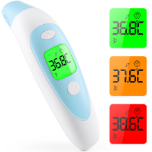 AILE digitale thermometer voor kinderen en volwassenen, CE gecertificeerd   geregistreerd bij de MHRA   getest op nauwkeurigheid, koortsalarm & stille modus, 3 in 1 voorhoofd oor object temperatuurmeting