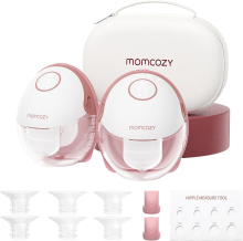 Momcozy M6 borstkolf   dubbelpak bordeauxrood, cadeaus voor mama