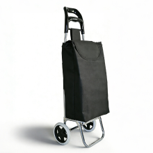 Tahang Lichtgewicht 1,15 kg opvouwbare boodschappentrolley, 2 in 1 opvouwbare boodschappenkar met 25 L waterbestendige Oxford tas & 20 kg handkar, Ergonomische handkar met stille EVA wielen voor markt & reizen