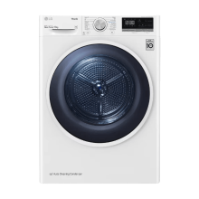 LG RH90V5AV6N 9 kg warmtepompdroger, wit | Eco Hybrid™ | Allergy Care™ | zelfreinigende condensor