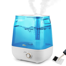 Bear 6 liter bovenvul luchtbevochtiger, 28 dB ultrastil voor baby's en planten, 35 uur werktijd, met aromatherapielade, 360° draaibaar stoommondstuk, automatische uitschakeling