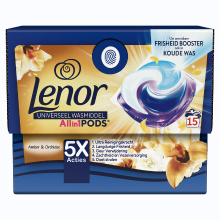 Lenor Wasmiddel All in 1 Pods Amber & Orchidee 15 stuks