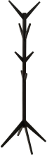 5Five Houten Kapstok   Zwart, 8 Haken, 173 cm