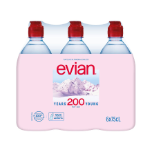 Evian Natuurlijk Mineraalwater   6 x 750 ml