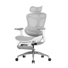 Sihoo Doro C300 ergonomische bureaustoel met ultrazachte 3D armleuningen en dynamische lendensteun, verstelbare rugleuning met voetsteun (wit)