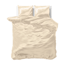 Sleeptime Dekbedovertrek Satin Beauty Skin Care   140 x 200/220 + 1 Kussensloop 60 x 70   Crème