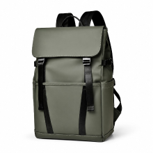 Joybuy Urban Flip Cover 15,6 inch laptoprugzak, waterbestendige rugzak met meerdere vakken, krasbestendige casual dagrugzak met bagageband, pendel zakelijk reizen schoolrugzak