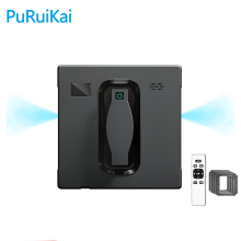 PuRuiKai PRK 21B Robot Ruitenreiniger, Dubbele Watersproeier, Slim Geheugen, Hoge Vacuümzuiging, Lasersensor, Robot voor Reiniging van Thuisramen en Muren