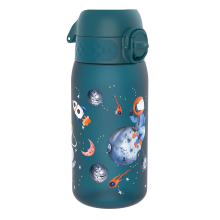 ION8 Waterfles voor kinderen, 350 ml/12 oz, lekvrij, eenvoudig te openen, veilige vergrendeling, vaatwasserbestendig, BPA vrij, draaggreep, hygiënische flip dop, eenvoudig te reinigen, geurloos, CO₂ neutraal, ruimtevaart